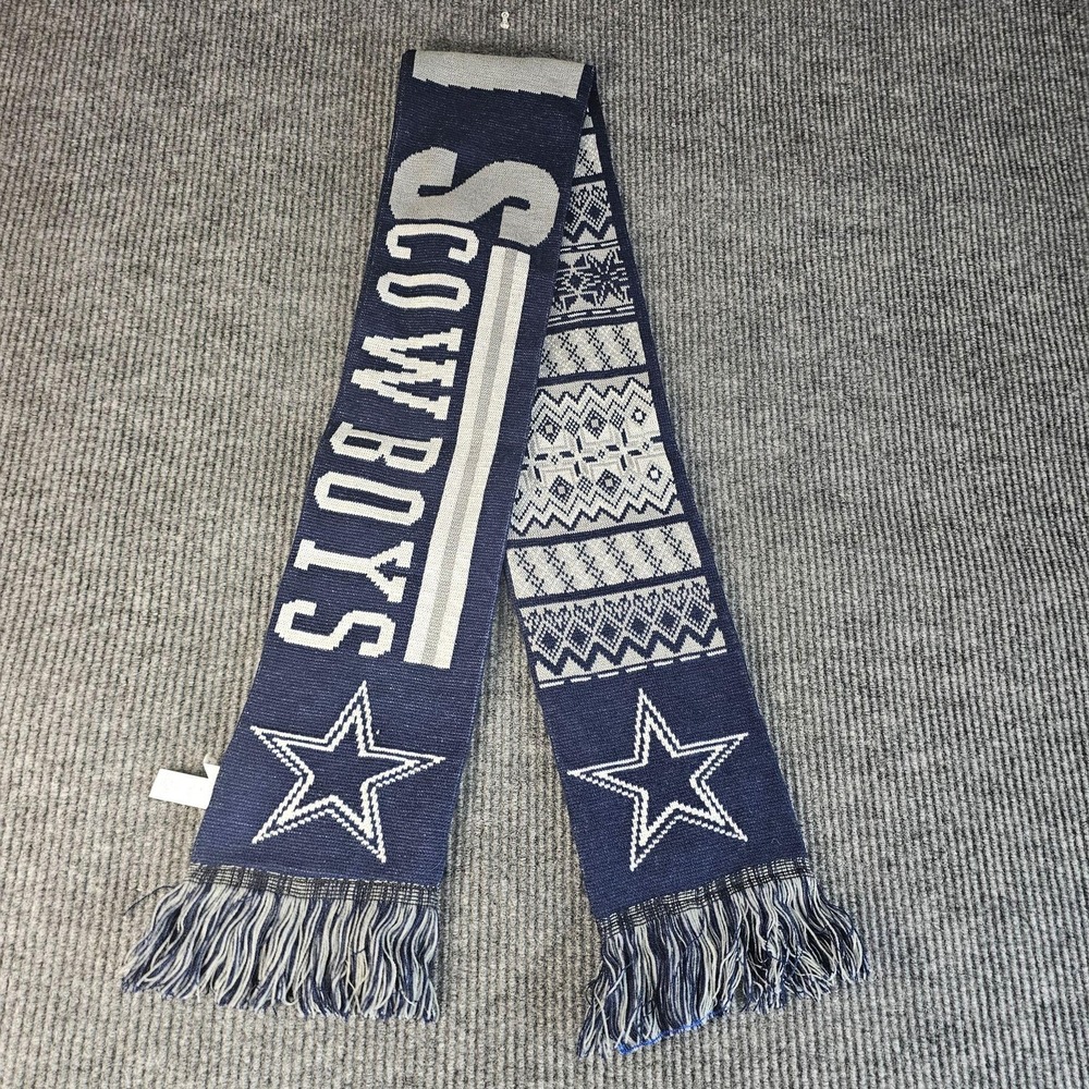 Dallas Cowboys Scarf Mens One Size Blue NFL Football Knit Forever Collectibles